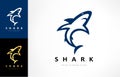 Shark logo vector. Fish animal design. Royalty Free Stock Photo
